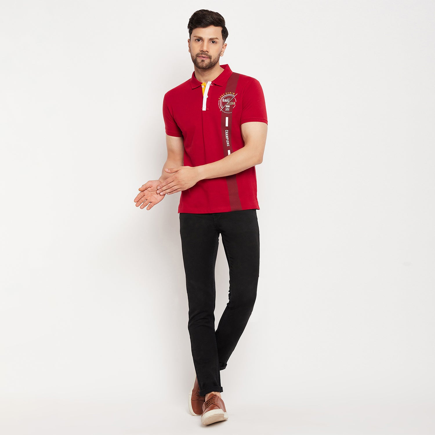 Duke Stardust Men Half Sleeve Cotton T-shirt (1153)
