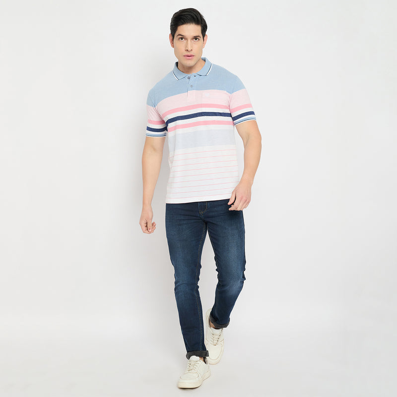 Duke Urban Men Half Sleeve Cotton Polo Tshirt (LF7364)