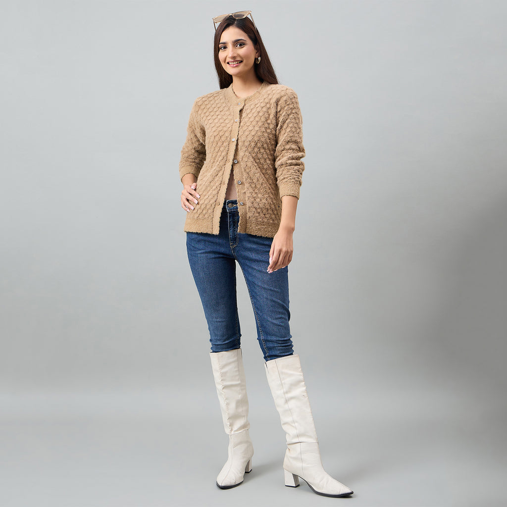Duke Urban Women Full Sleeve Front Open Regular Cardigan (SDS1410)