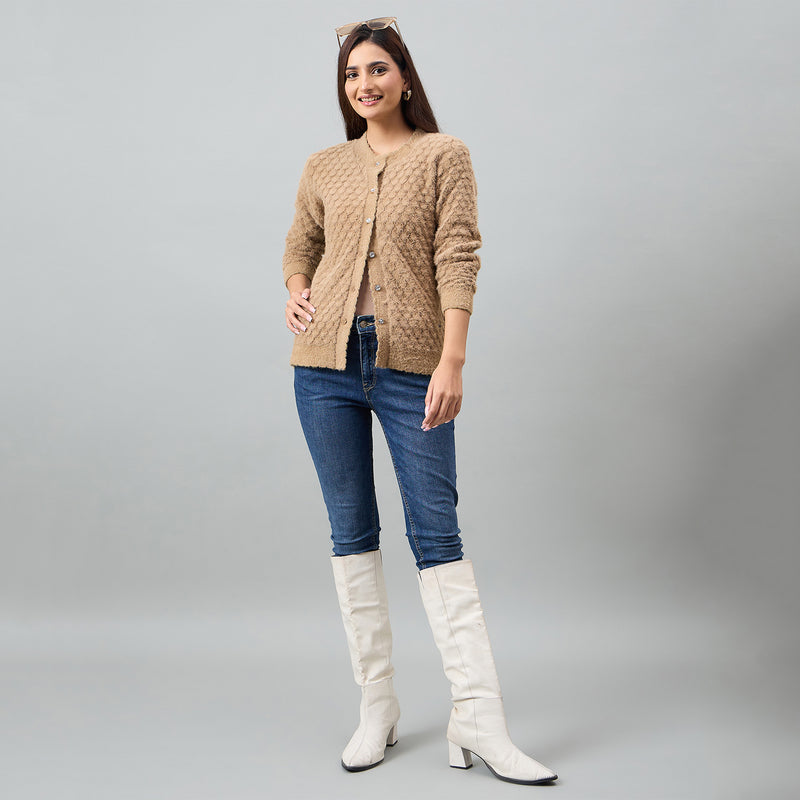 Duke Urban Women Full Sleeve Front Open Regular Cardigan (SDS1410)