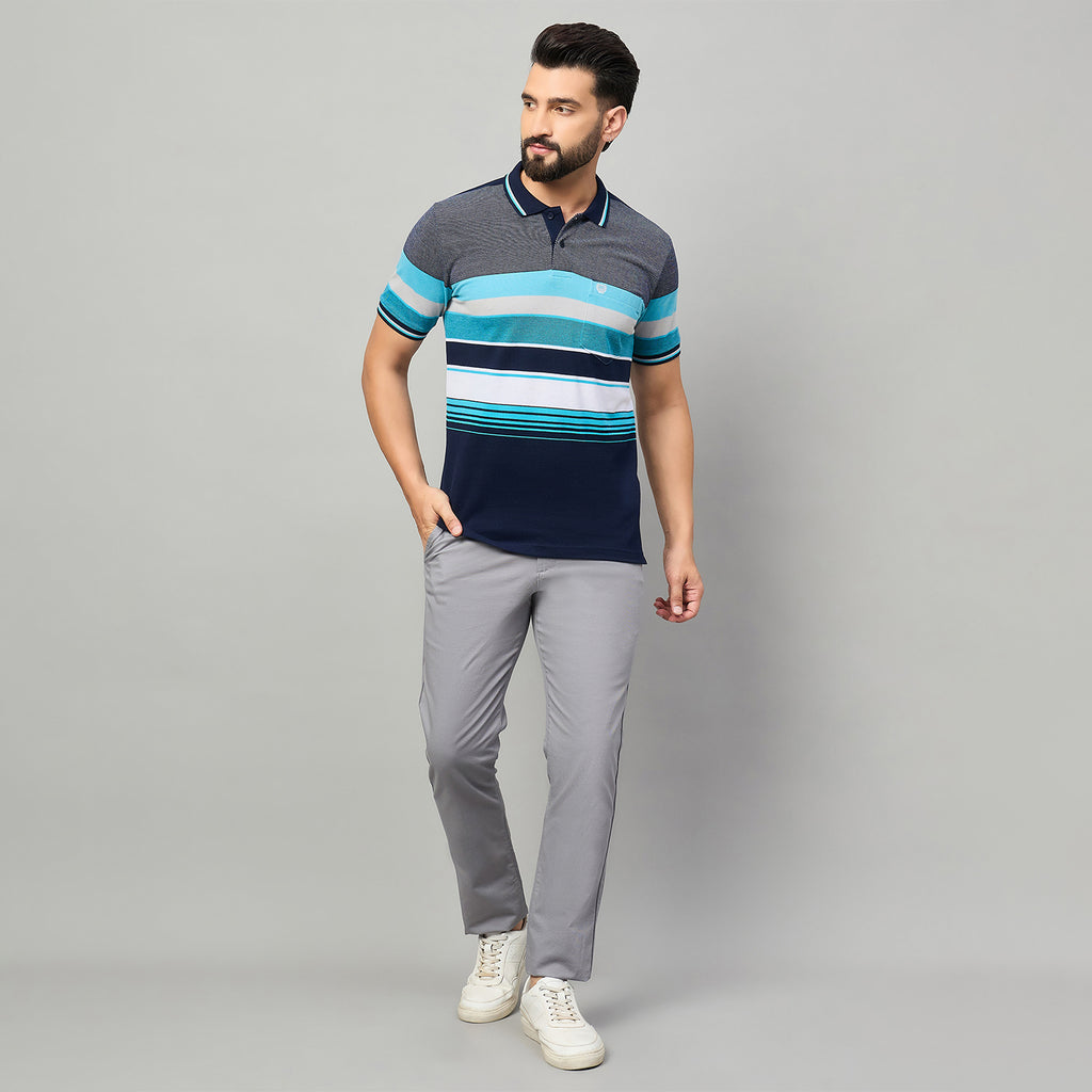Duke Urban Men Half Sleeve Polo Cotton Tshirt (LF7463)