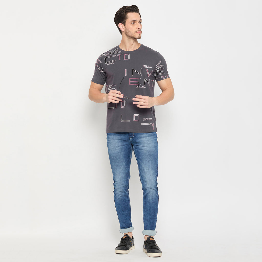 Duke Urban Men Half Sleeve Cotton T-shirt (LF7248)