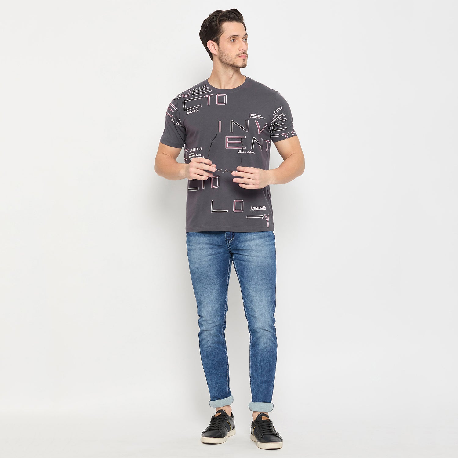 Duke Urban Men Half Sleeve Cotton T-shirt (LF7248)