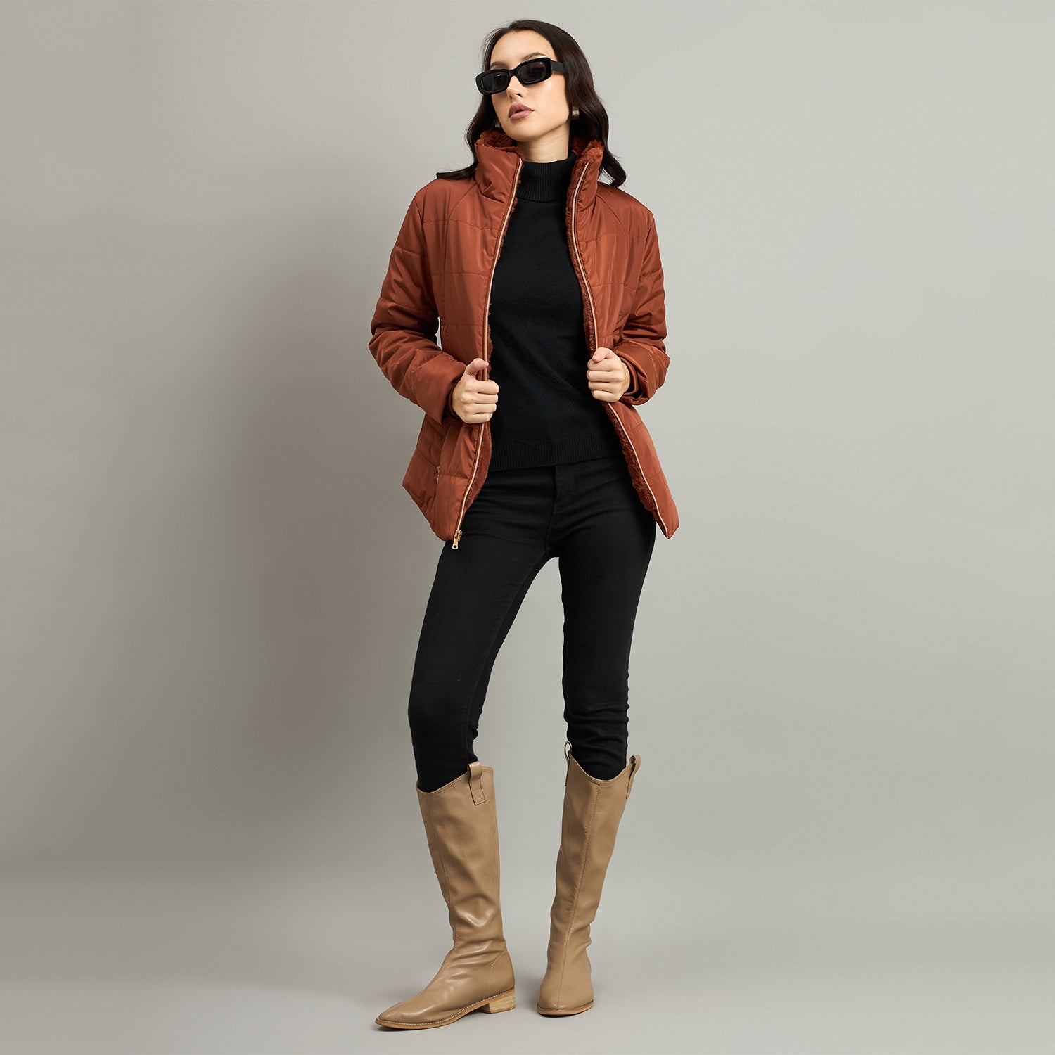 Duke Urban Women Short Style Collared Jacket (SDZ4112)