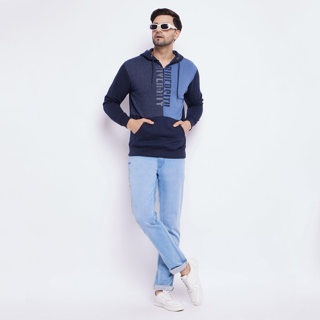 Duke Urban Men Half Zip Hooded Sweatshirt (LF6251)