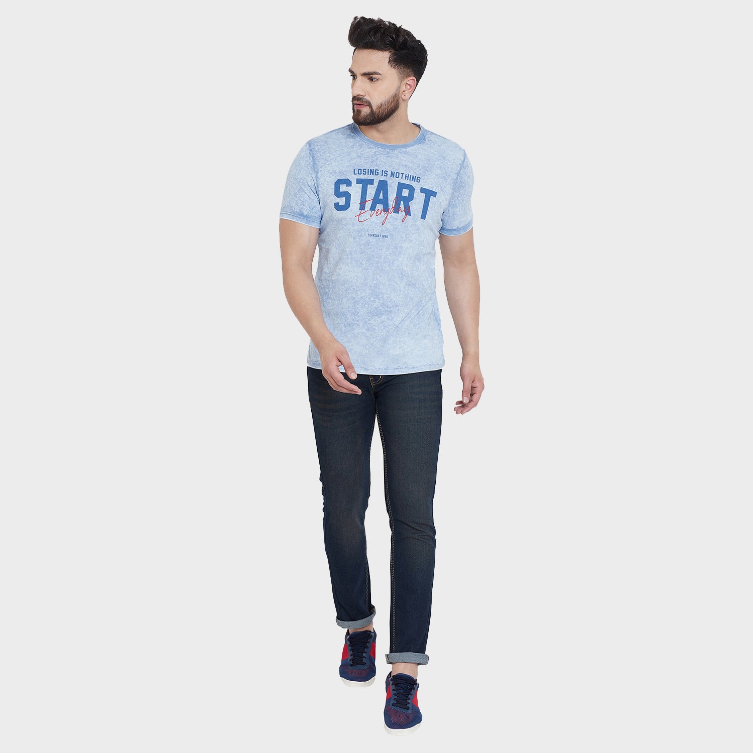 Duke Urban Men Half Sleeve Cotton T-shirt (LF4566)