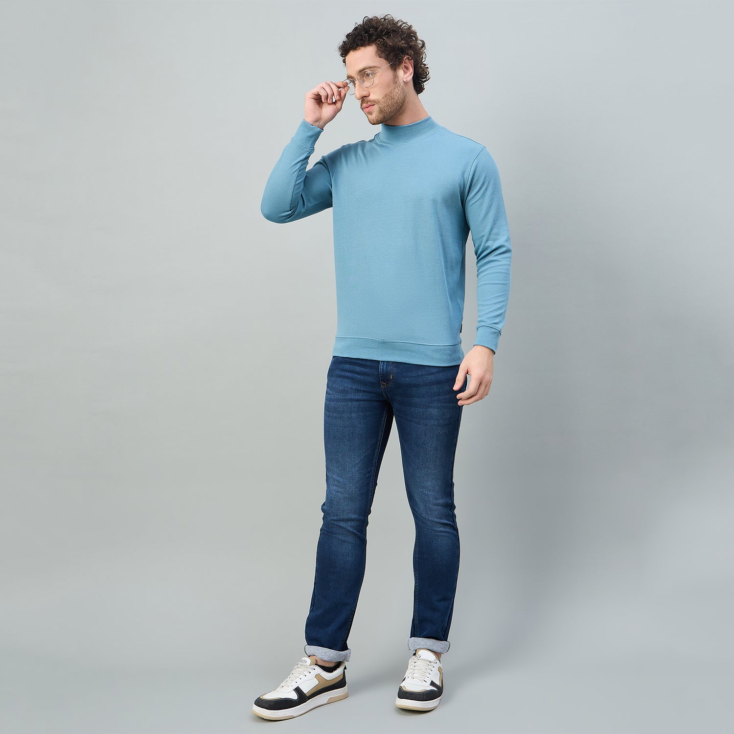 Duke Urban Men Turtle Neck Regular Sweatshirt (LF6435S)