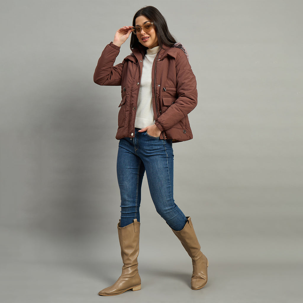 Duke Urban Women Short Style Full Sleeve Hooded Jacket (SDZ4111)