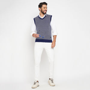 Duke Stardust Men Sleeveless V Neck Sweater (SDS2033)
