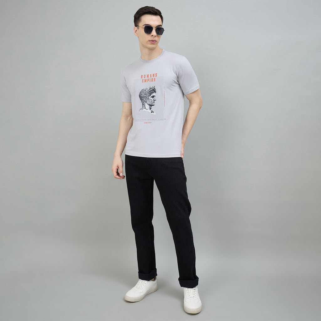 Duke Urban Men Graphic Print Half Sleeve Round Neck Casual Tshirt (LF7504)