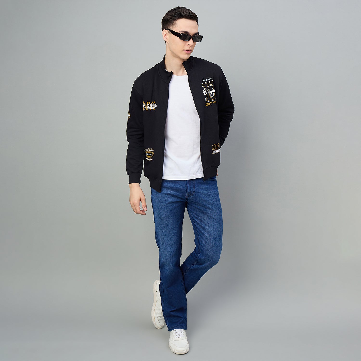 Duke Urban Men Full Zip Regular Sweathirt (LF6378)