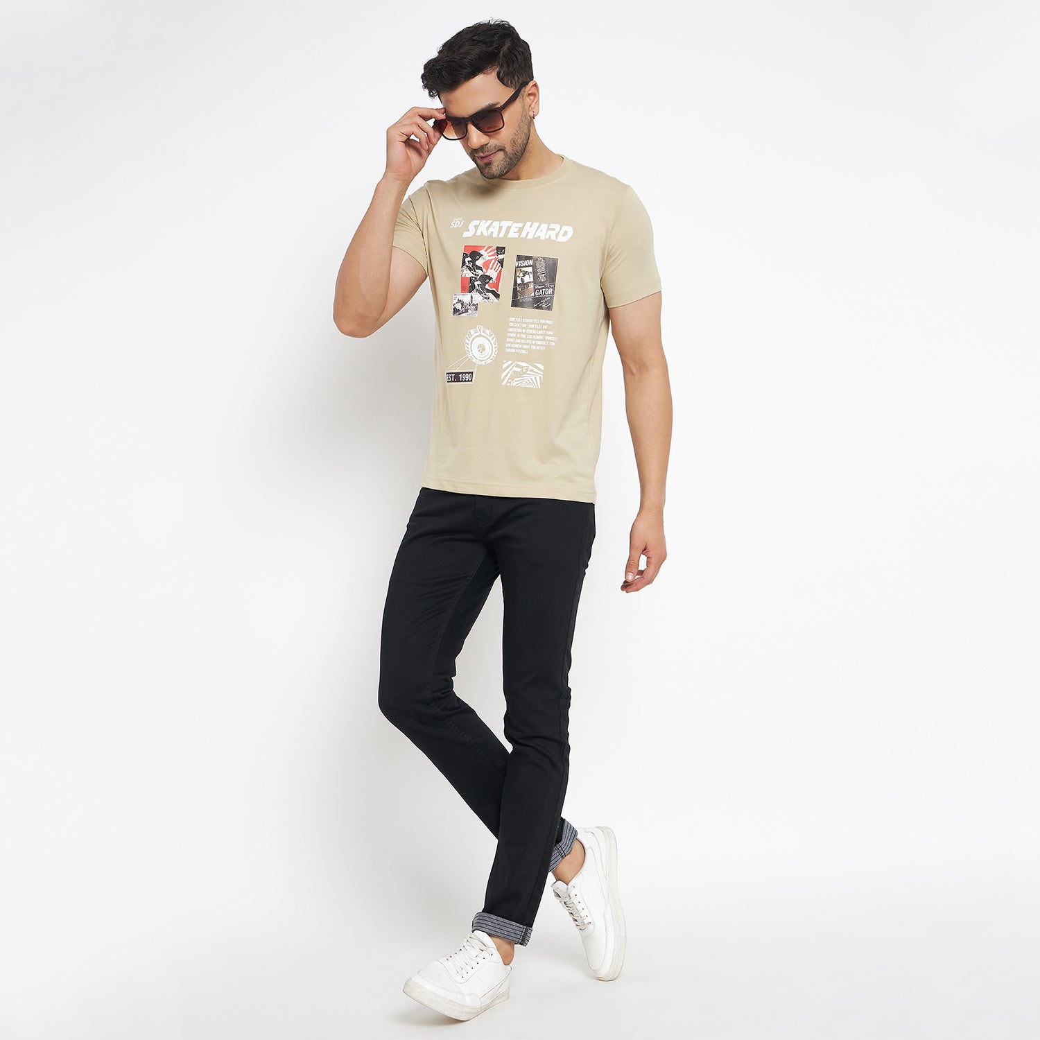Duke Urban Men Half Sleeve Cotton T-Shirt (LF7056)