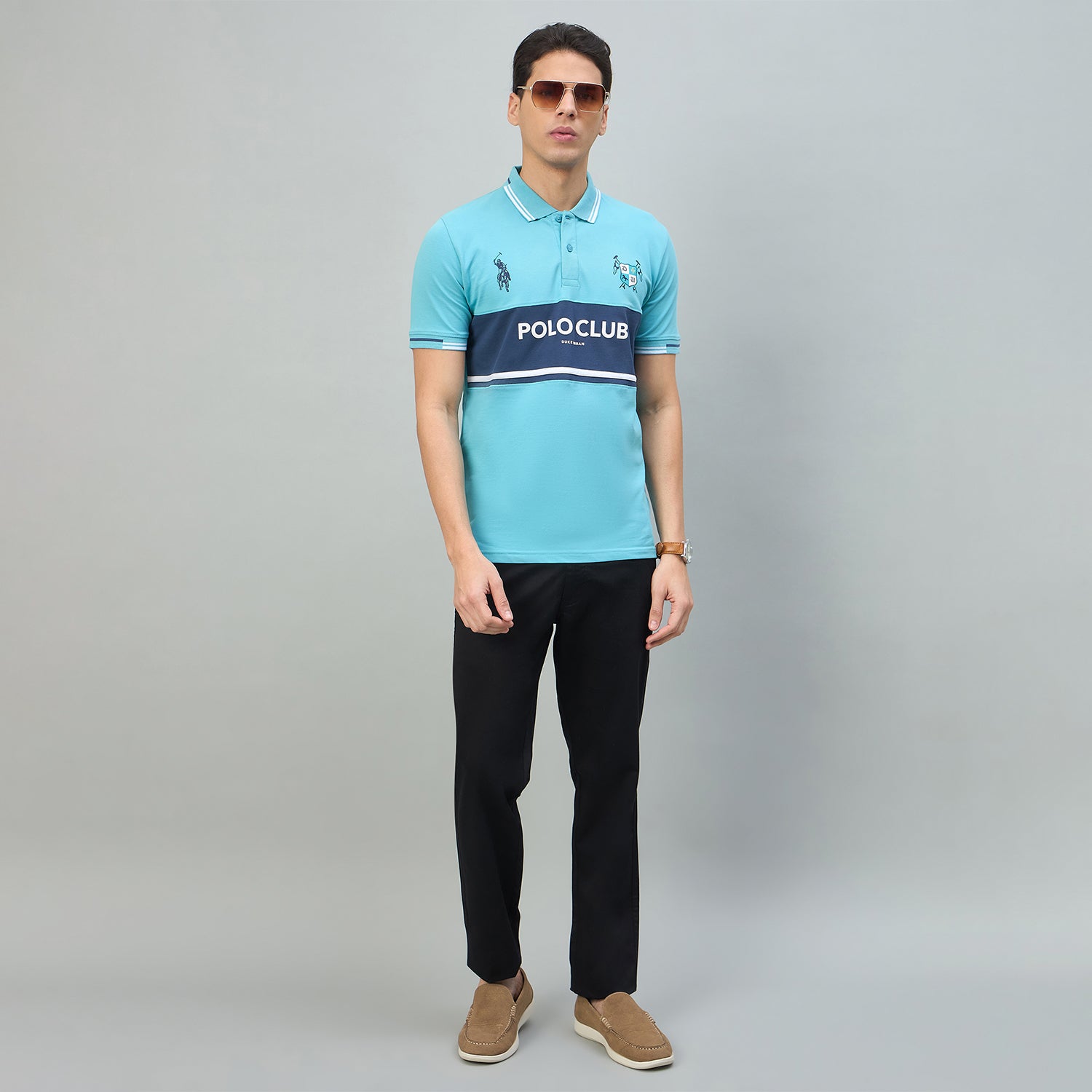 Duke Urban Men Half Sleeve Printed Slim fit Polo T-Shirt (LF7660)