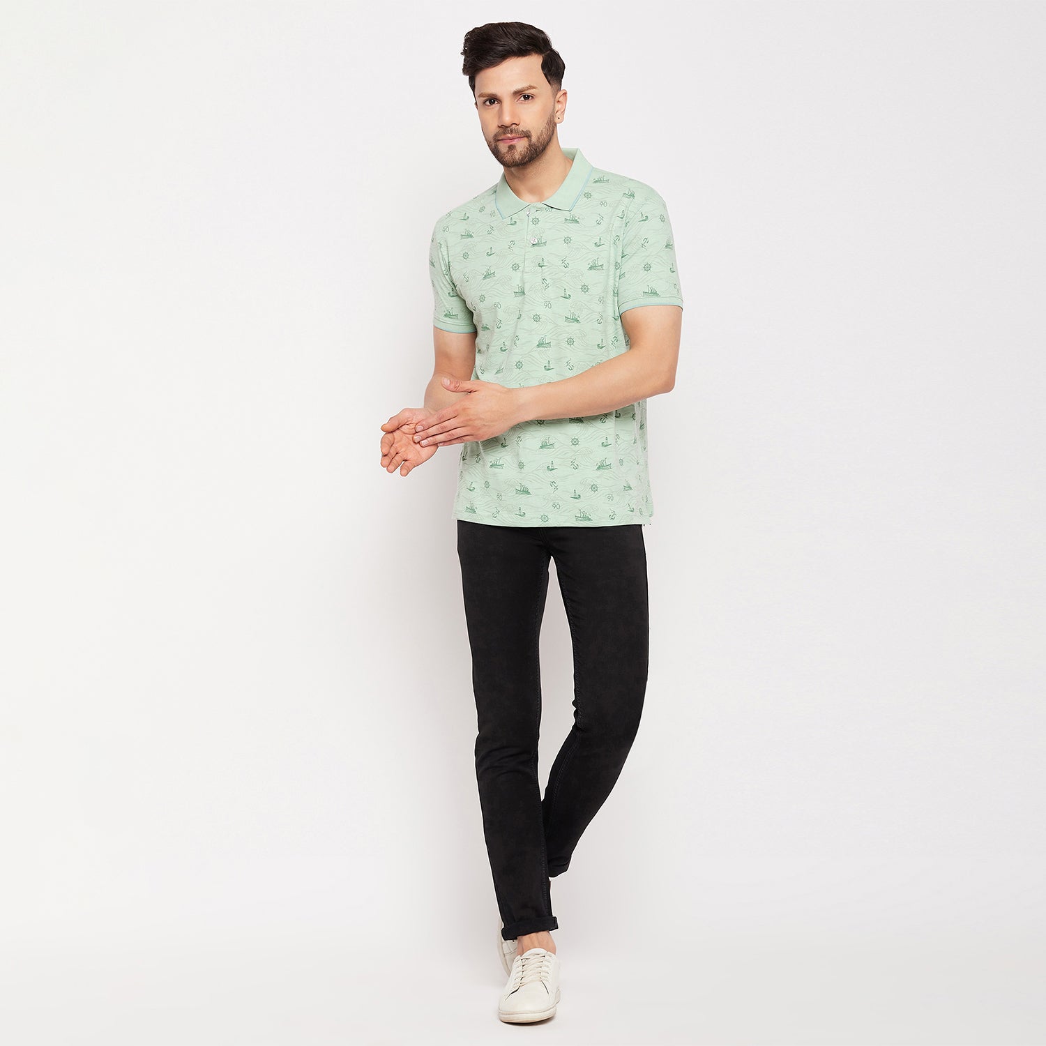 Duke Urban Men Half Sleeve Cotton T-shirt (MLF5870)