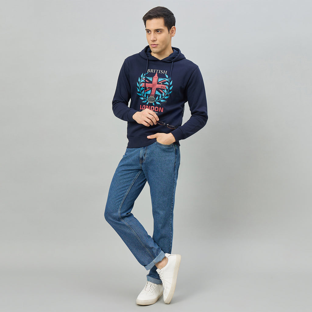 Duke Men Full Sleeve Hooded Regular Sweatshirt (LF6456)