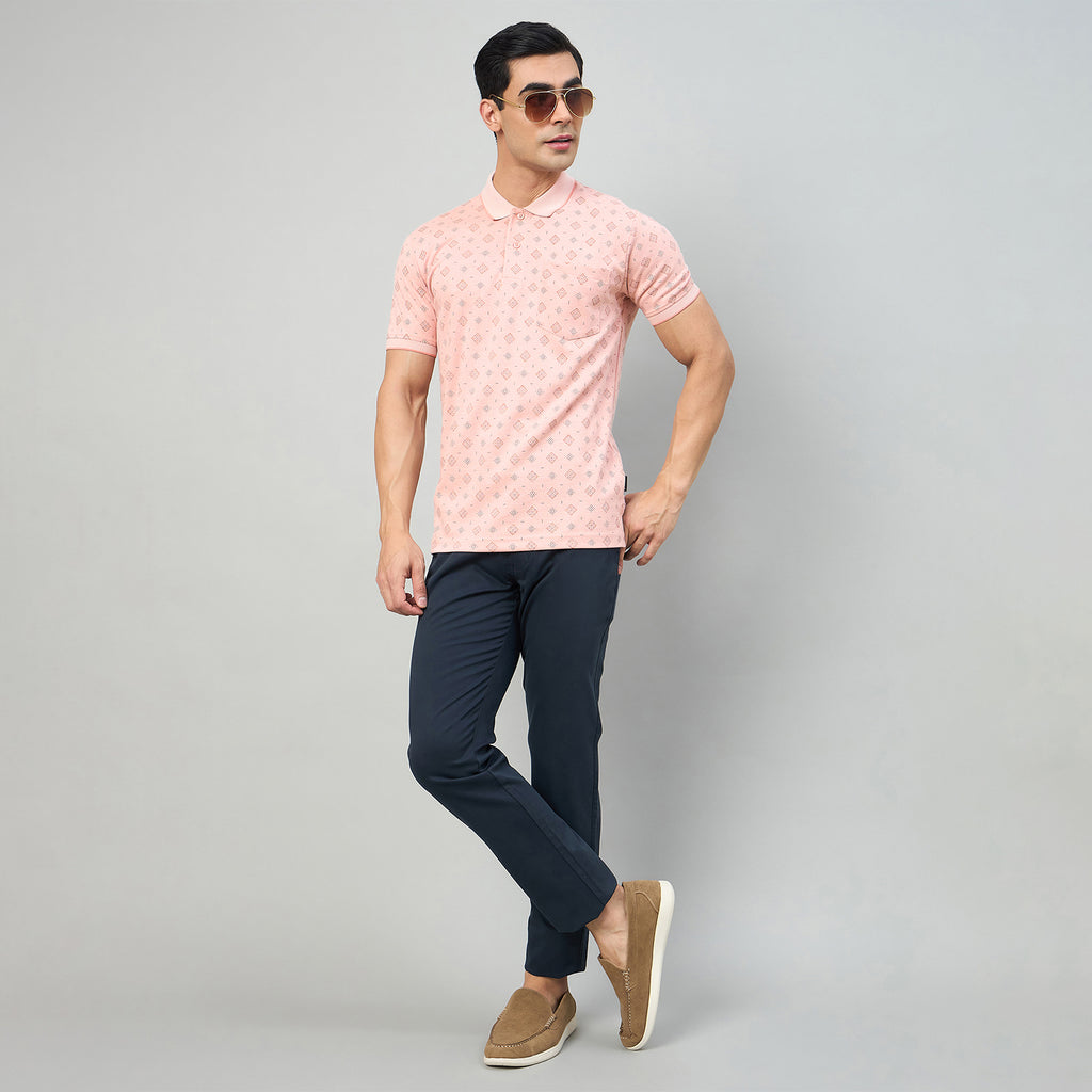 Duke Men Half Sleeve Cotton Regualr Fit Casual T-shirt (LF7995)