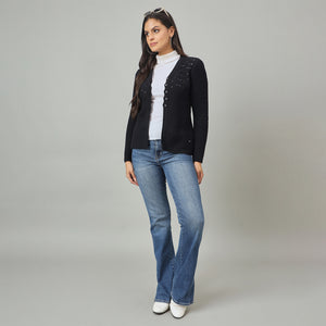 Duke Women Front Open Short Sweater (SDS1407)