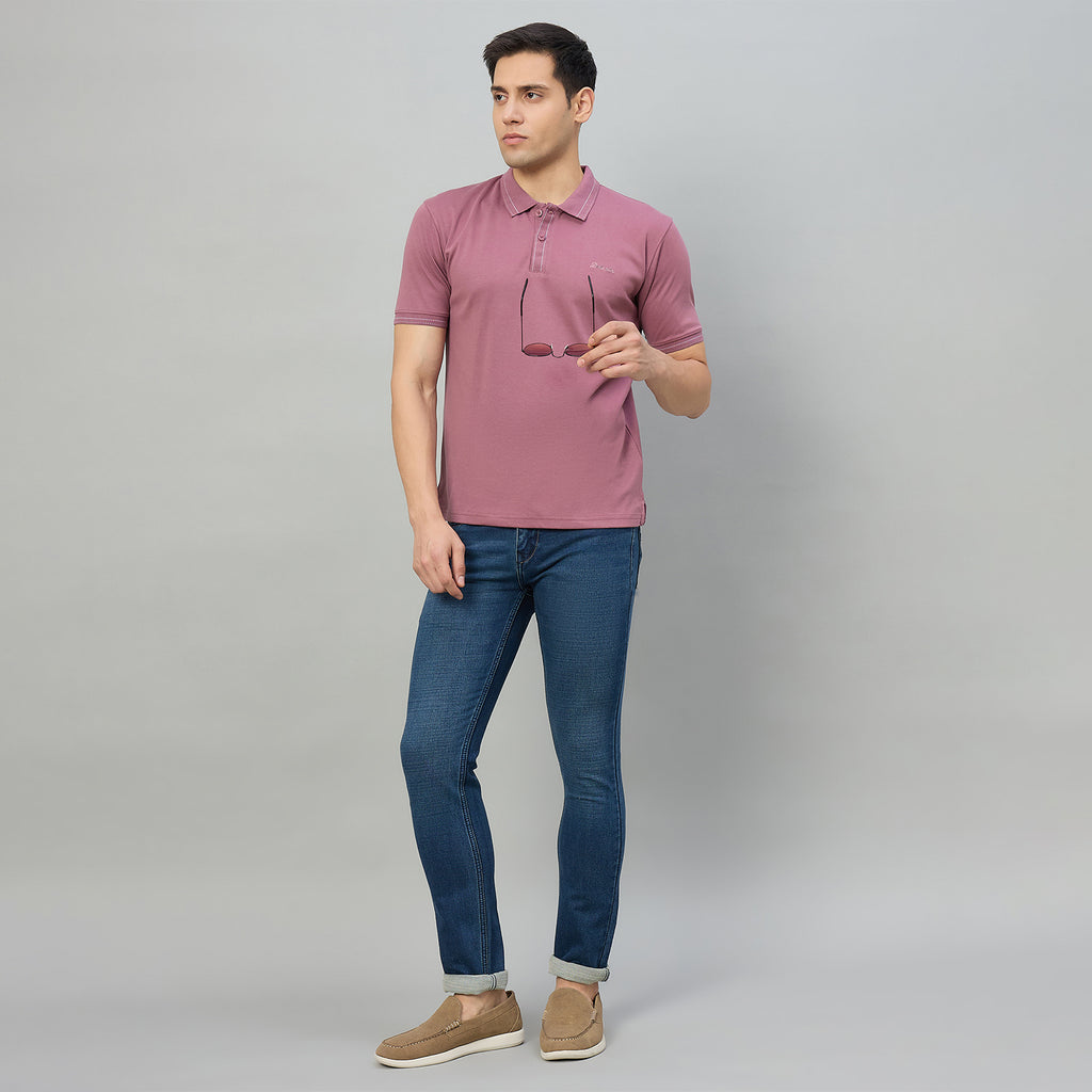 Duke Men Half Sleeve Cotton Regualr Fit Casual T-shirt (LF7888)