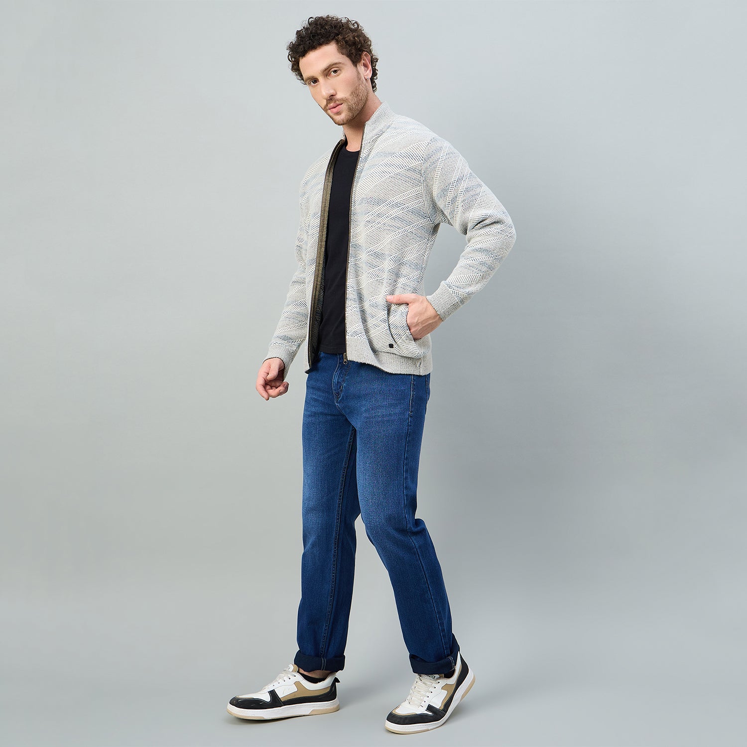 Duke Urban Men Stylish full sleeve zipper sweater (SDS2219)