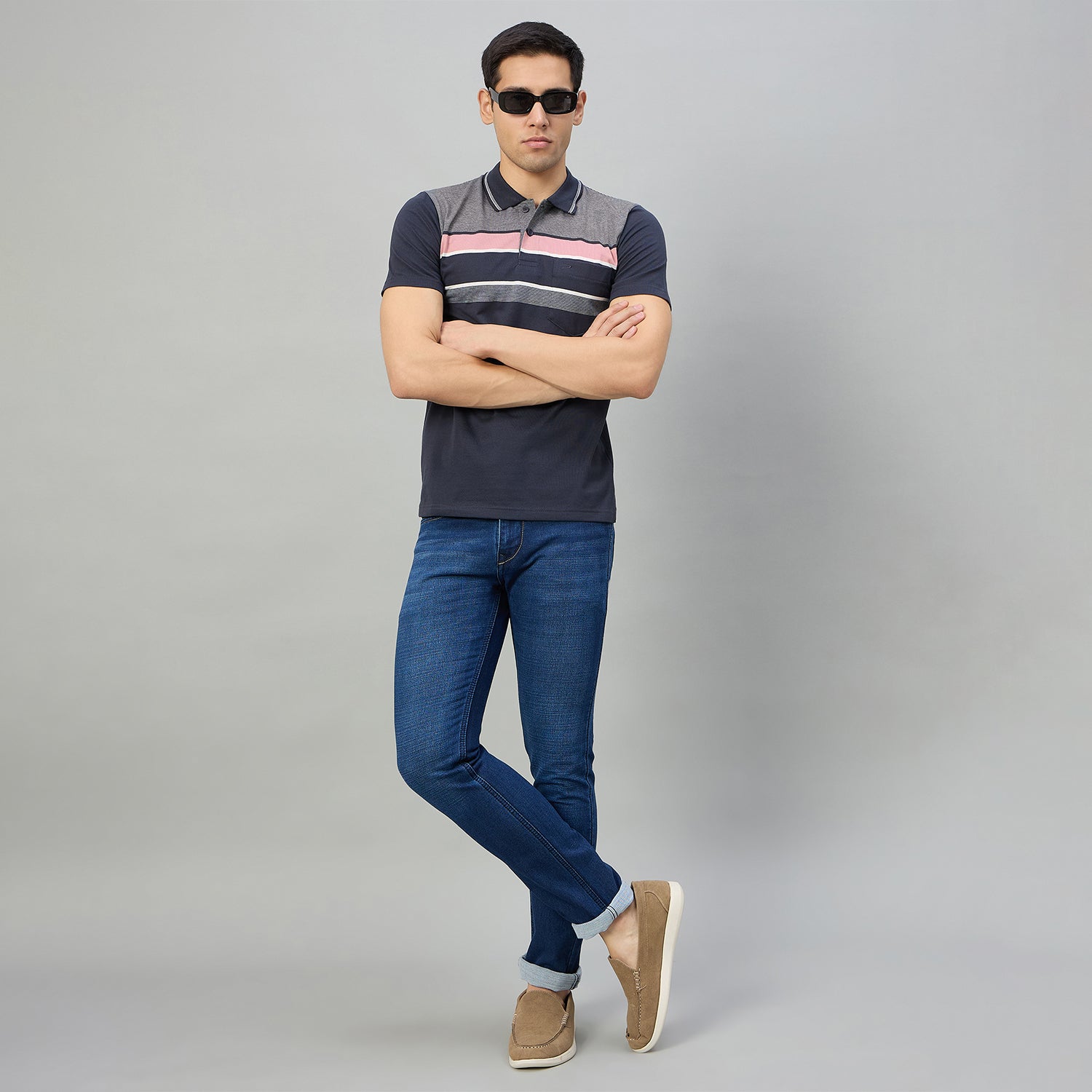Duke Men Half Sleeve Cotton Regualr Fit Casual T-shirt (MLF1176)