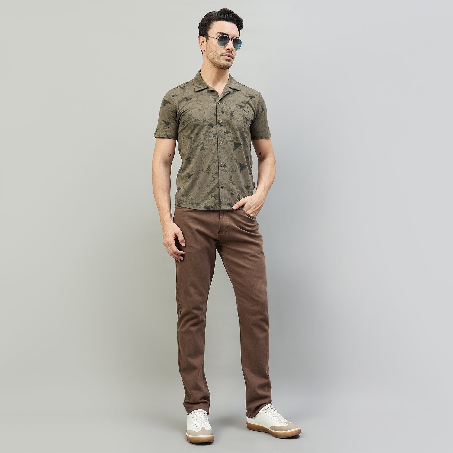 Duke Urban Men Regular Half Sleeve Cotton Shirt (LF6091A)