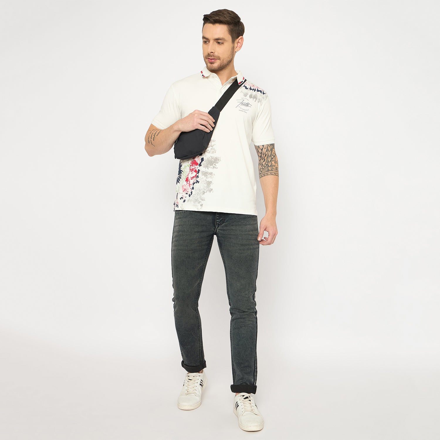 Duke Urban Men Half Sleeve Cotton Tshirt (LF7453)