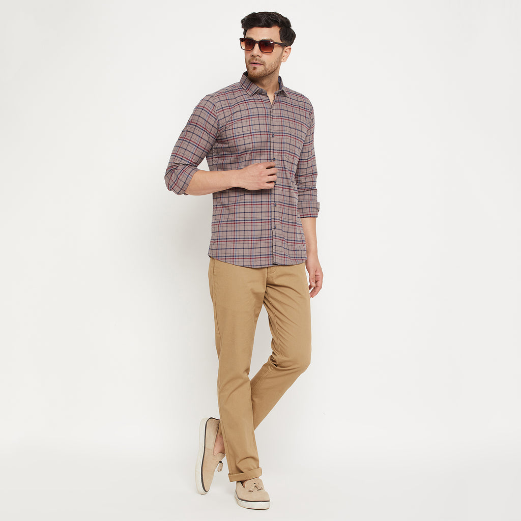 Duke Stardust Men Full Sleeve Cotton Shirt (SDO8CKOB)