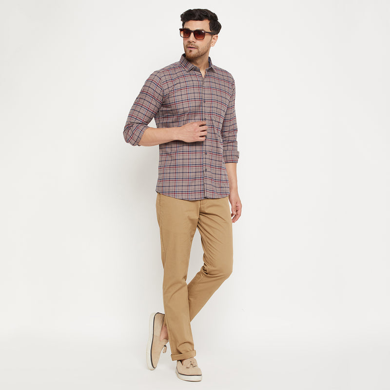 Duke Stardust Men Full Sleeve Cotton Shirt (SDO8CKOB)