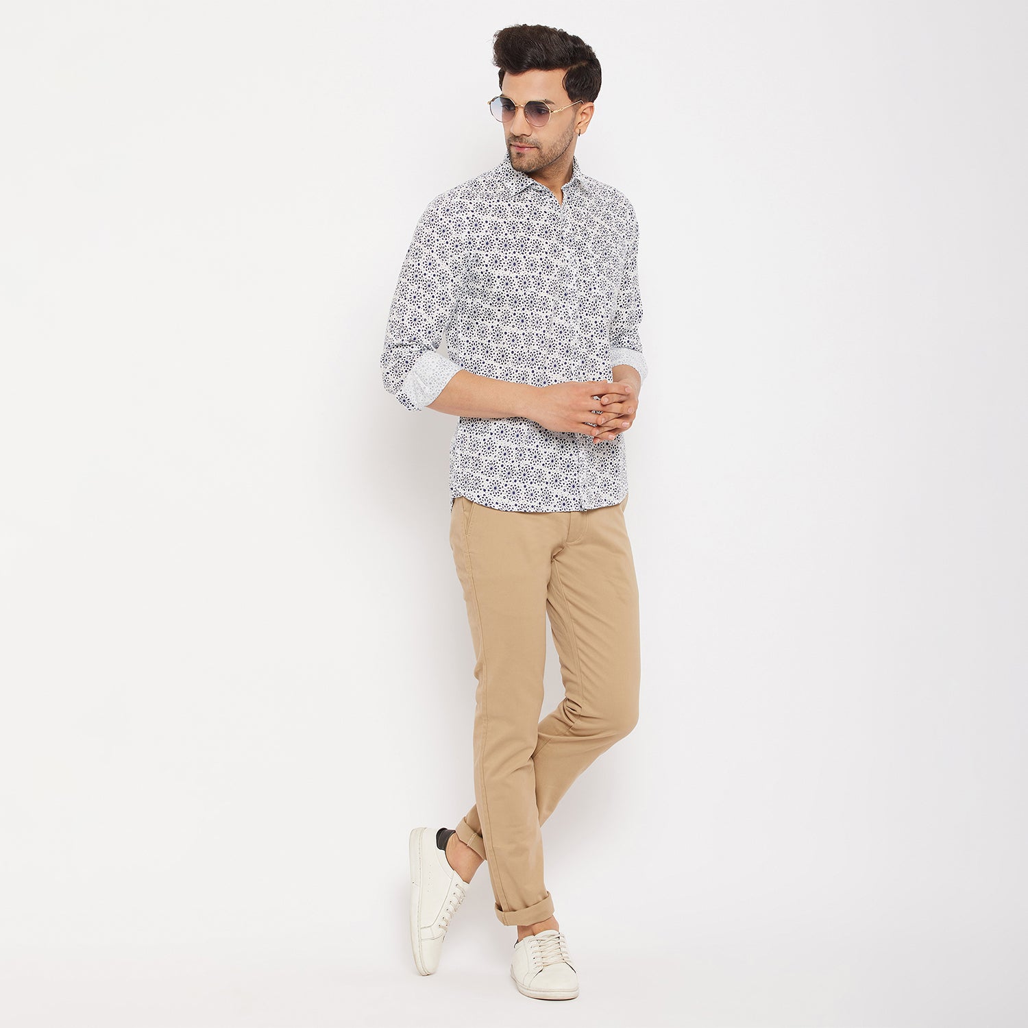 Duke Men Stardust Cotton Full Sleeve Shirt (SDO8988)