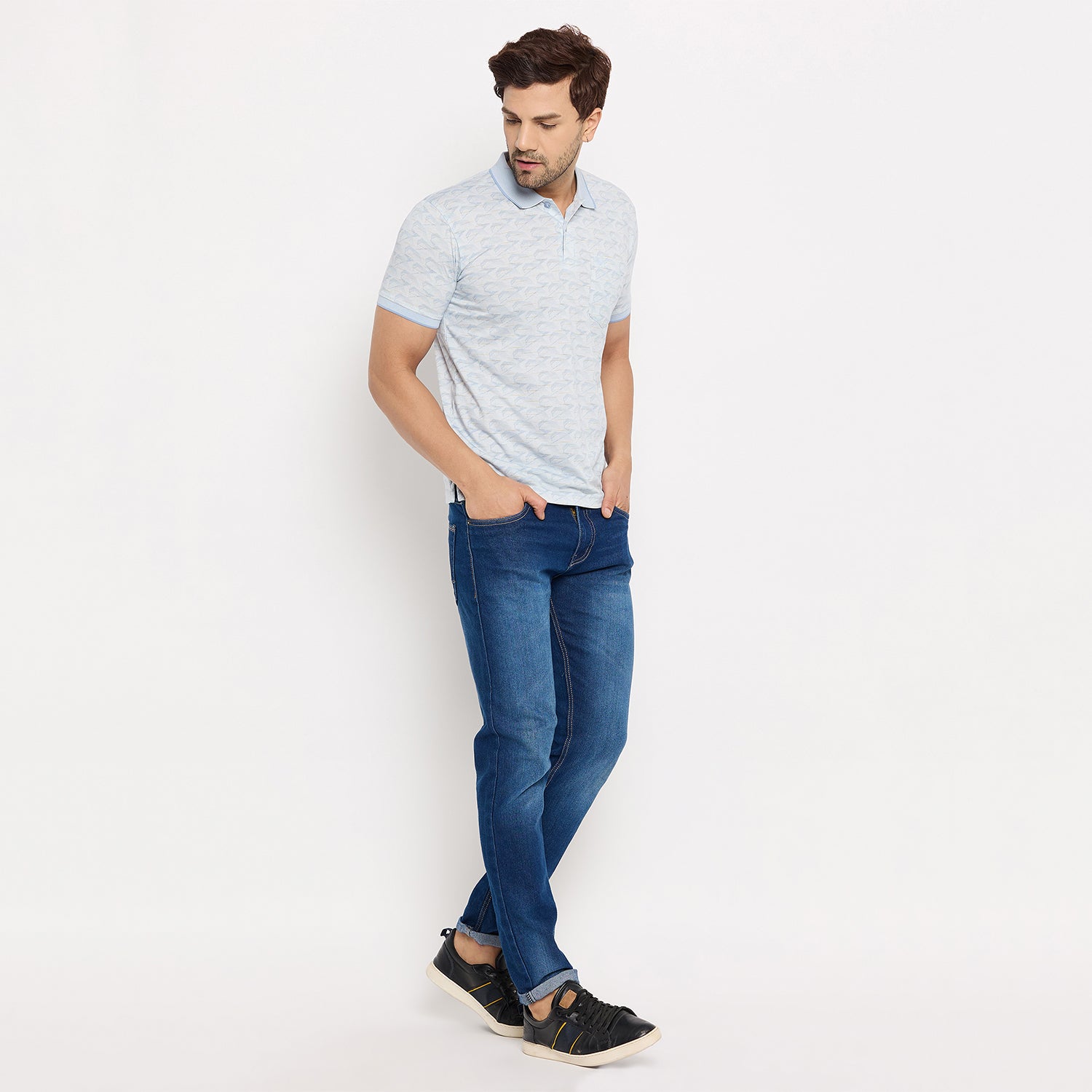 Duke Urban Men Half Sleeve Cotton T-shirt (LF7313)
