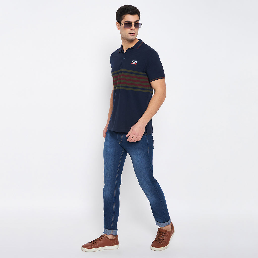 Duke Stardust Men Half Sleeve Cotton T-shirt (MLF5386)
