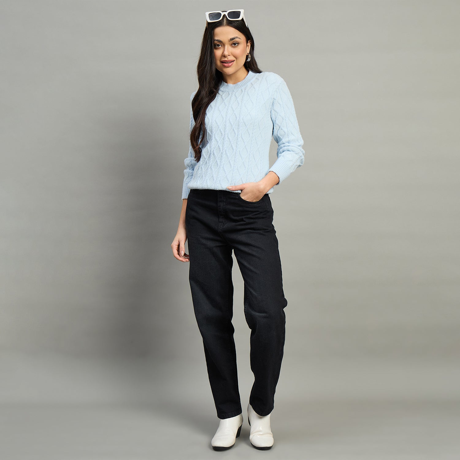Duke Urban Women Round Neck Full Sleeve Sweater (SDS1396)