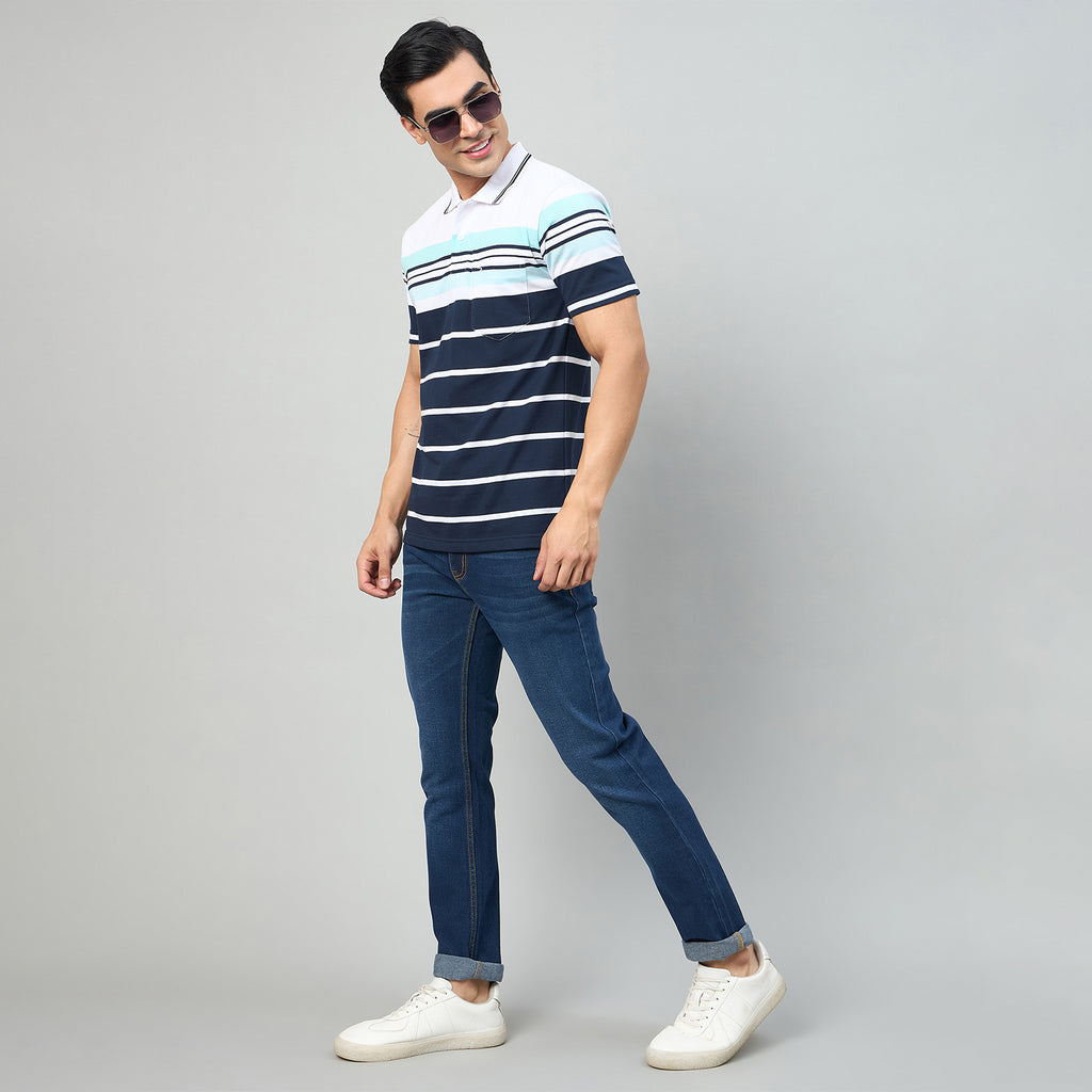 Duke Men Half Sleeve Cotton Regualr Fit Casual T-shirt (MLF1181)