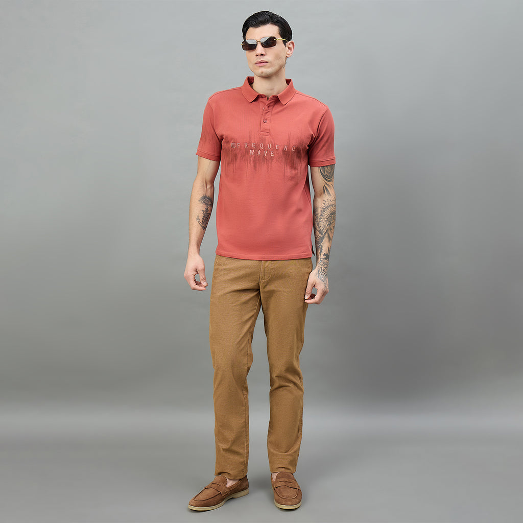 Duke Urban Men Half Sleeve Printed Slim fit Polo T-Shirt (LF7527)