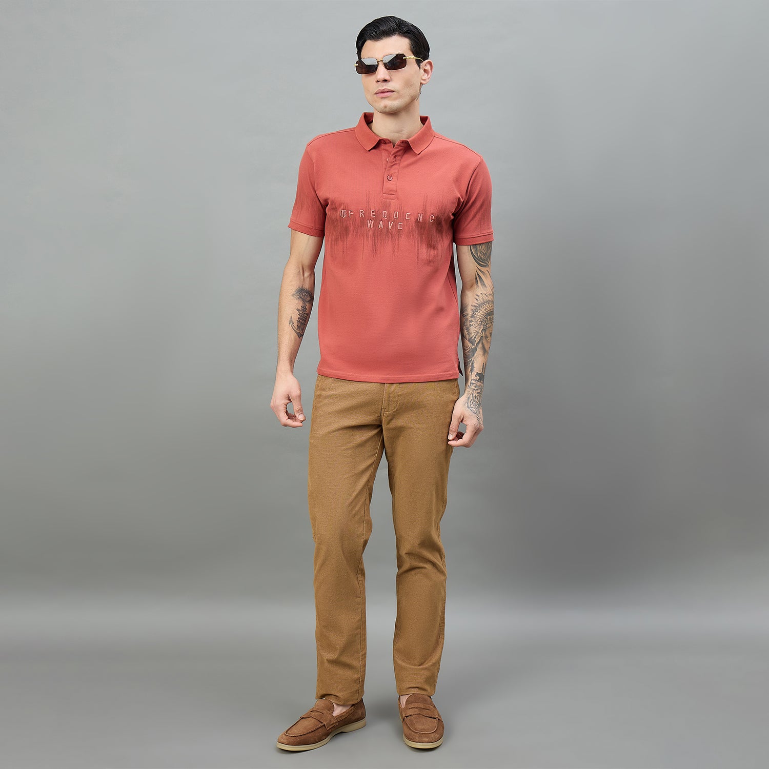 Duke Urban Men Half Sleeve Printed Slim fit Polo T-Shirt (LF7527)