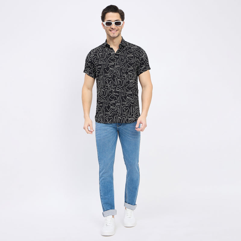 Duke Urban Men Half Sleeve Cotton Shirt (SDO2PRRD)