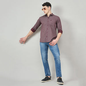 Duke Men Full Sleeve Cotton Shirt (SDO6PRIB)