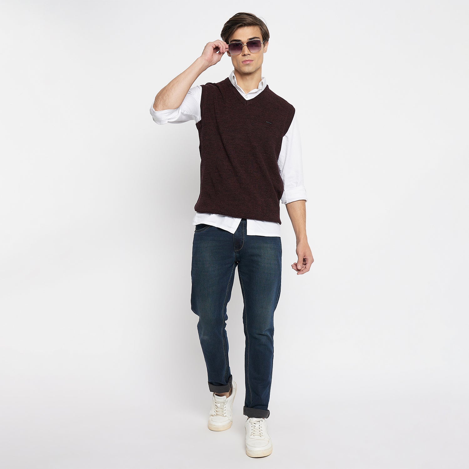 Duke Urban Men Sleeveless V-Neck Sweater (SDS5000)