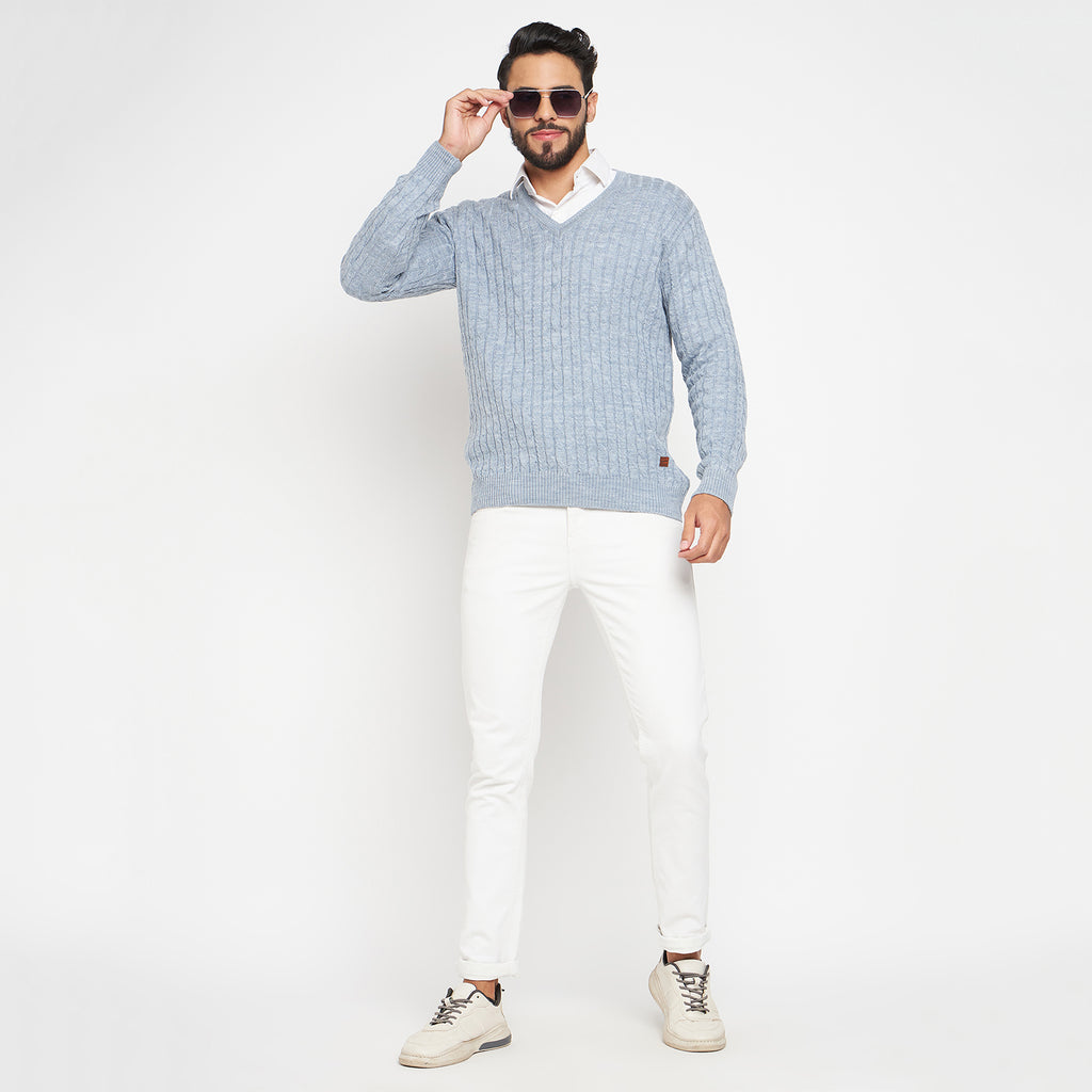 Duke Urban Men Full Sleeve V Neck Sweater (SDS2046)