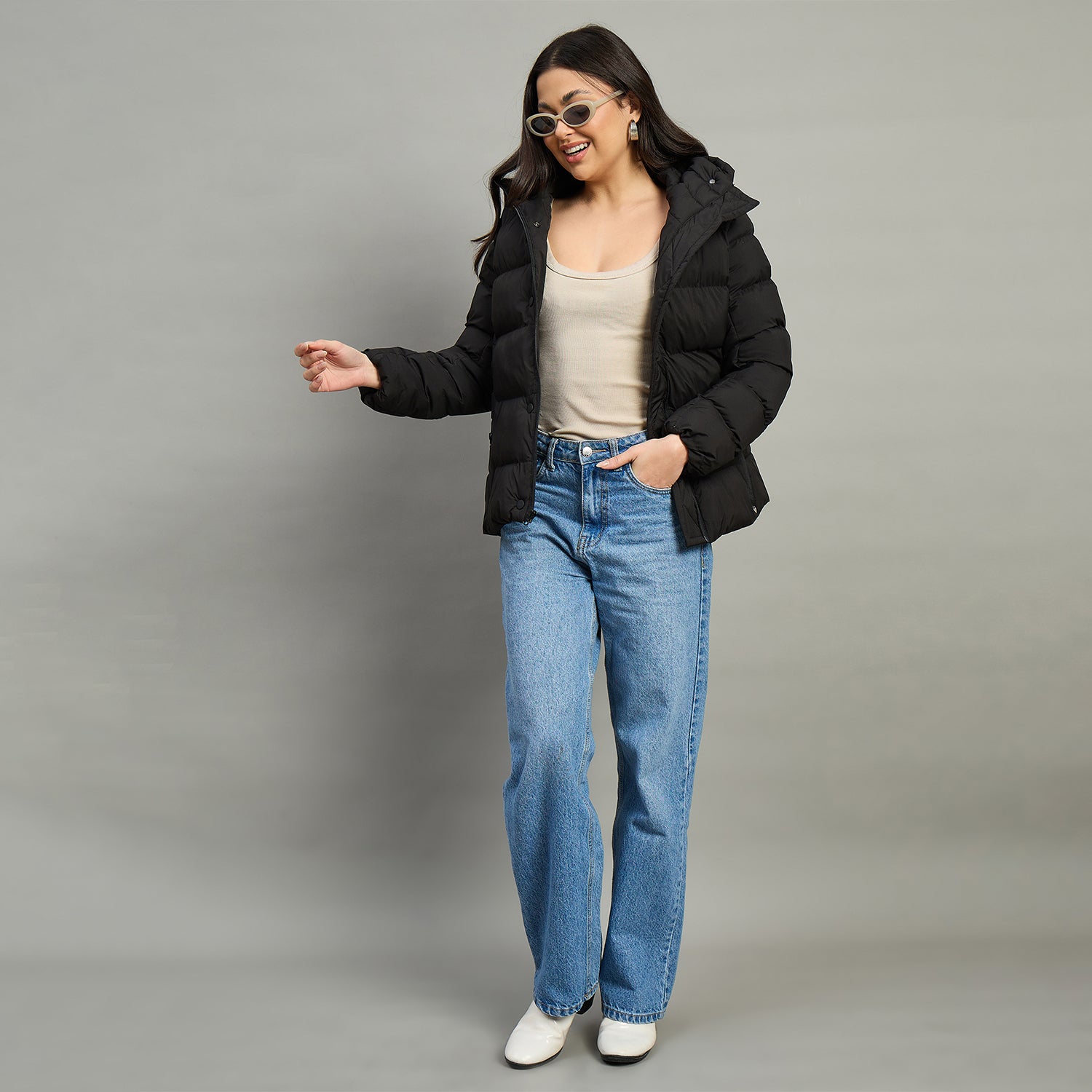 Duke Urban Women Short Style Full Sleeve Hooded Jacket (SDZ4223)