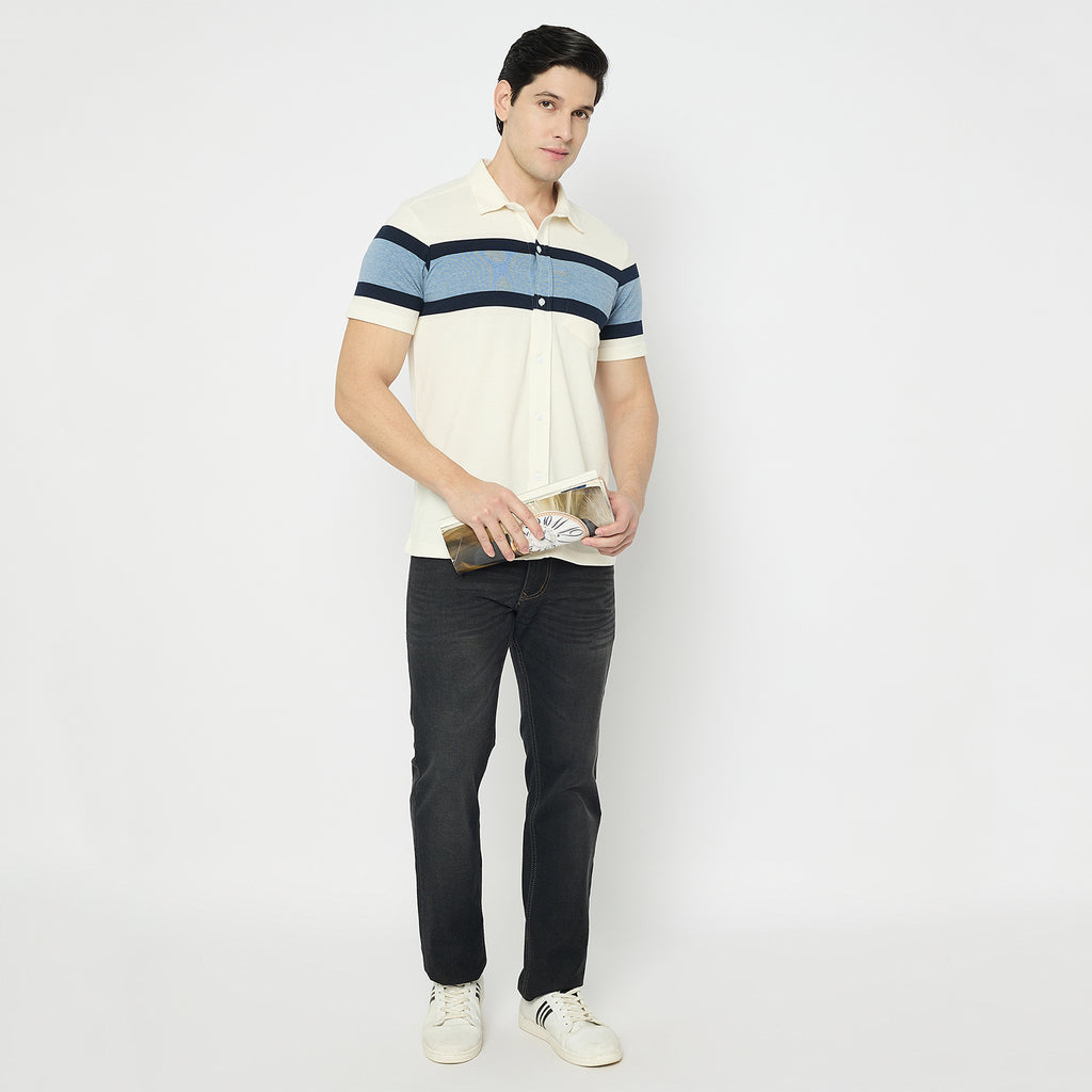 Duke Urban Men Half Sleeve Cotton Shirt (LF7661)