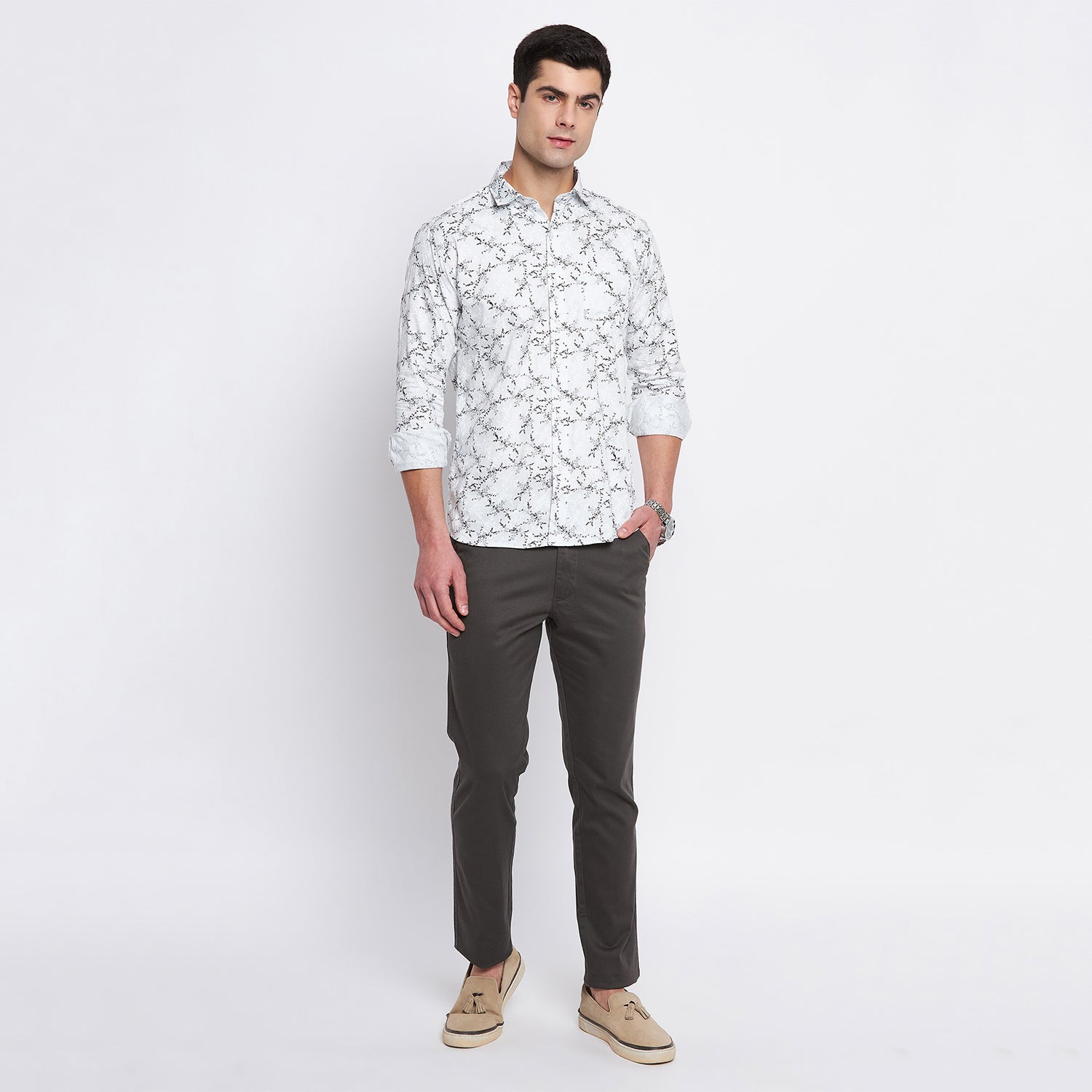 Duke Urban Men Full Sleeve Cotton Shirt (SDO8PRSP)
