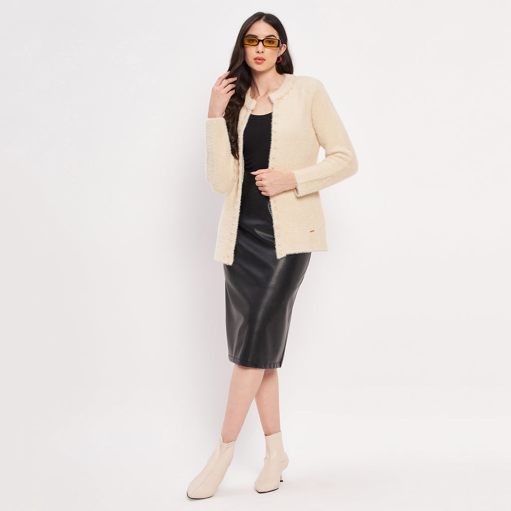 Duke Urban Women Full Sleeve Solid Shrug (LQS9791)