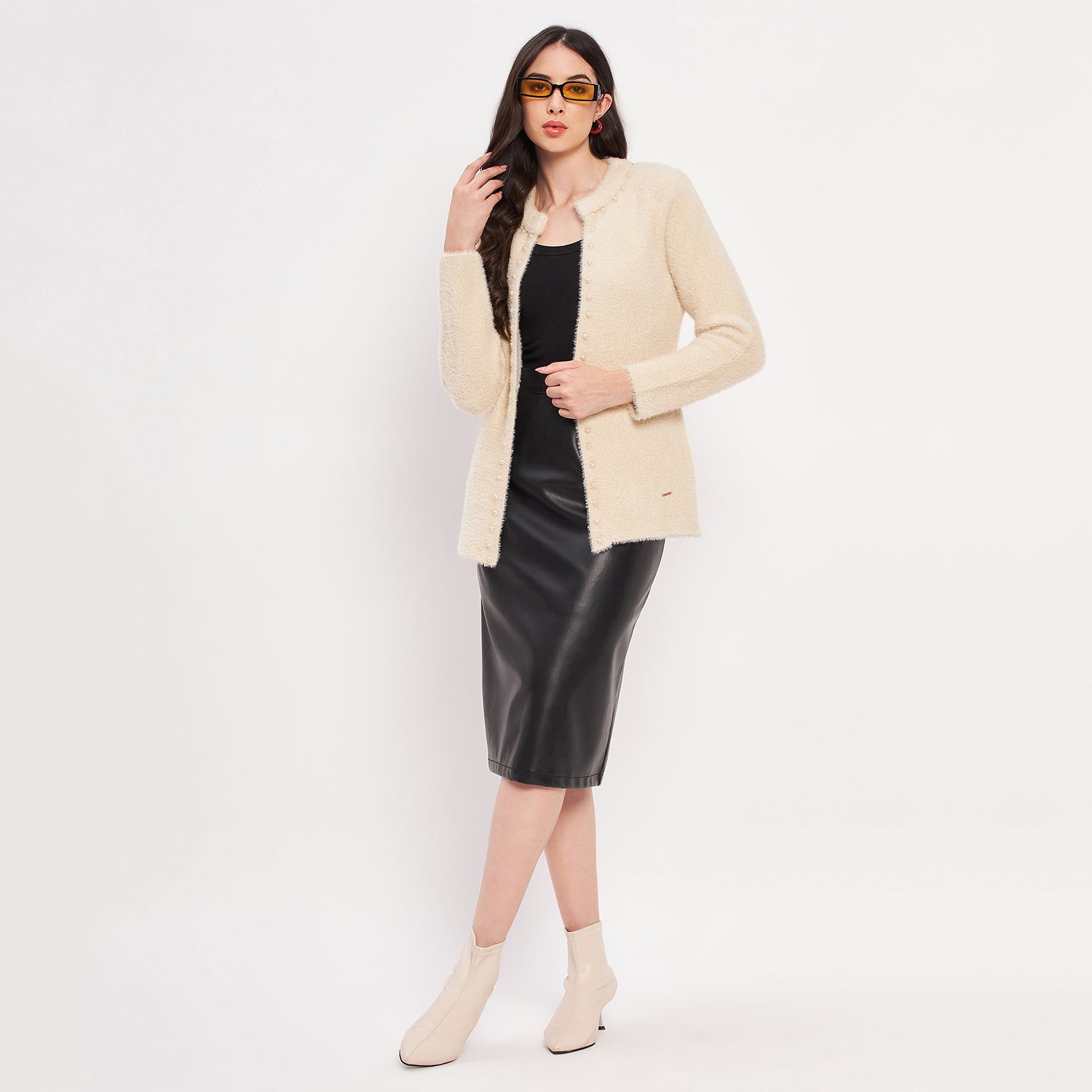 Duke Urban Women Full Sleeve Solid Shrug (LQS9791)