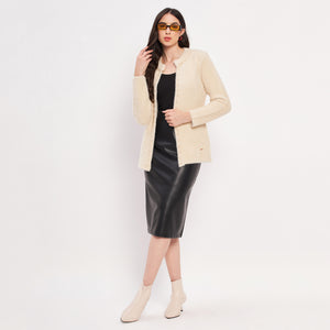 Duke Stardust Women Full Sleeve Solid Shrug (LQS9791)