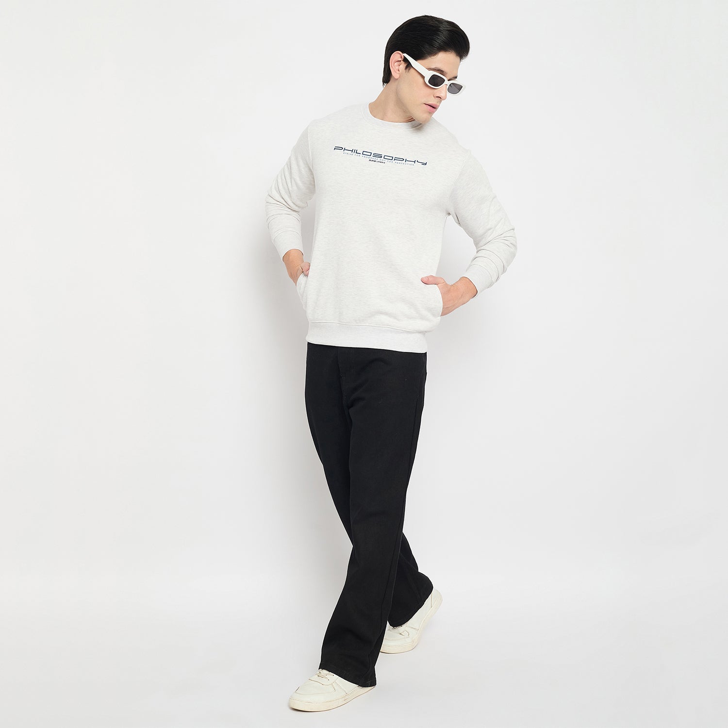 Duke Urban Men Solid Sweatshirt (LF6451)