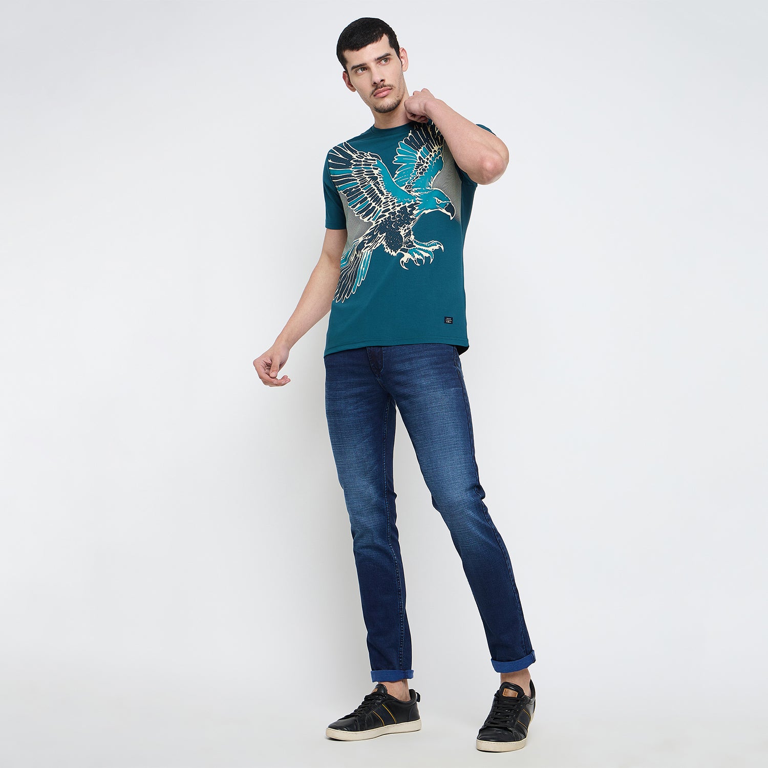 Duke Urban Men Half Sleeve Cotton Round Neck Tshirt (LF7591)