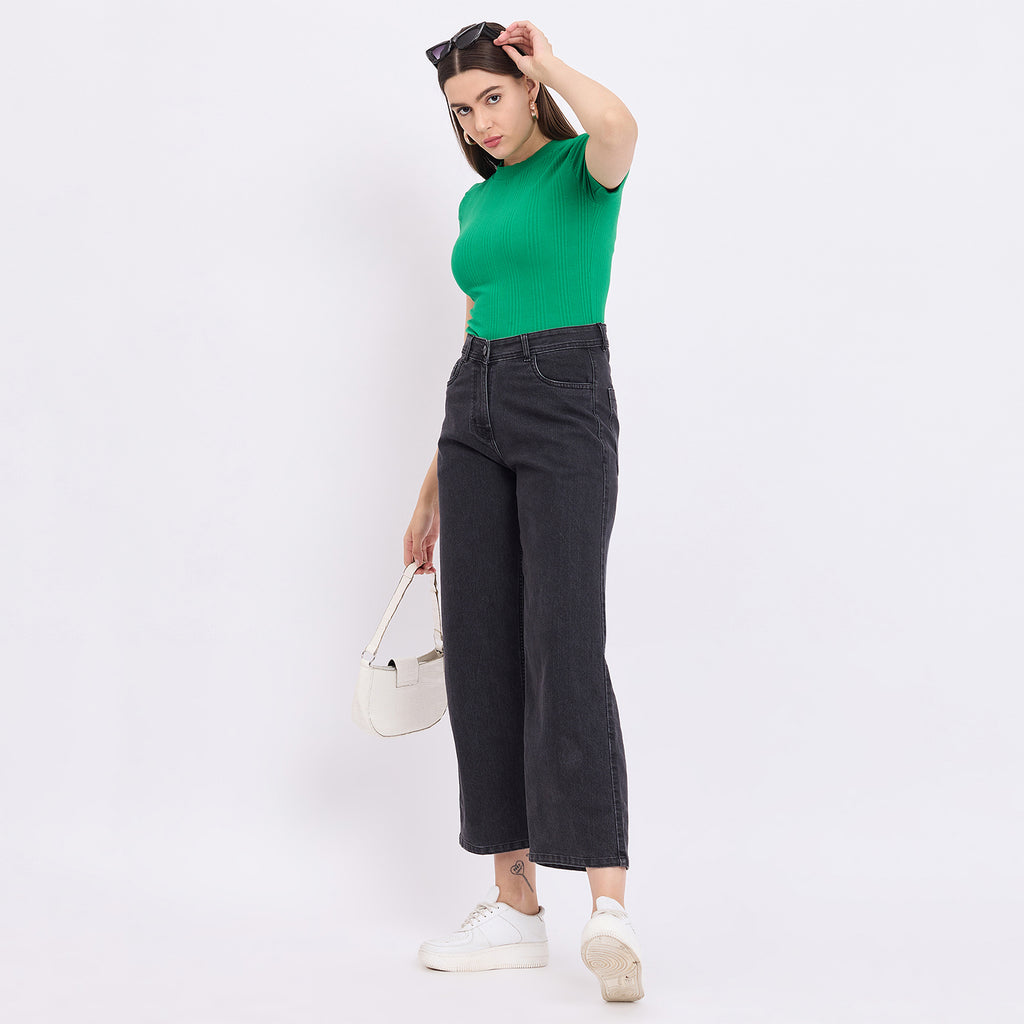 Duke Urban Women Stretchable Wide Leg Jeans (SDD6752)
