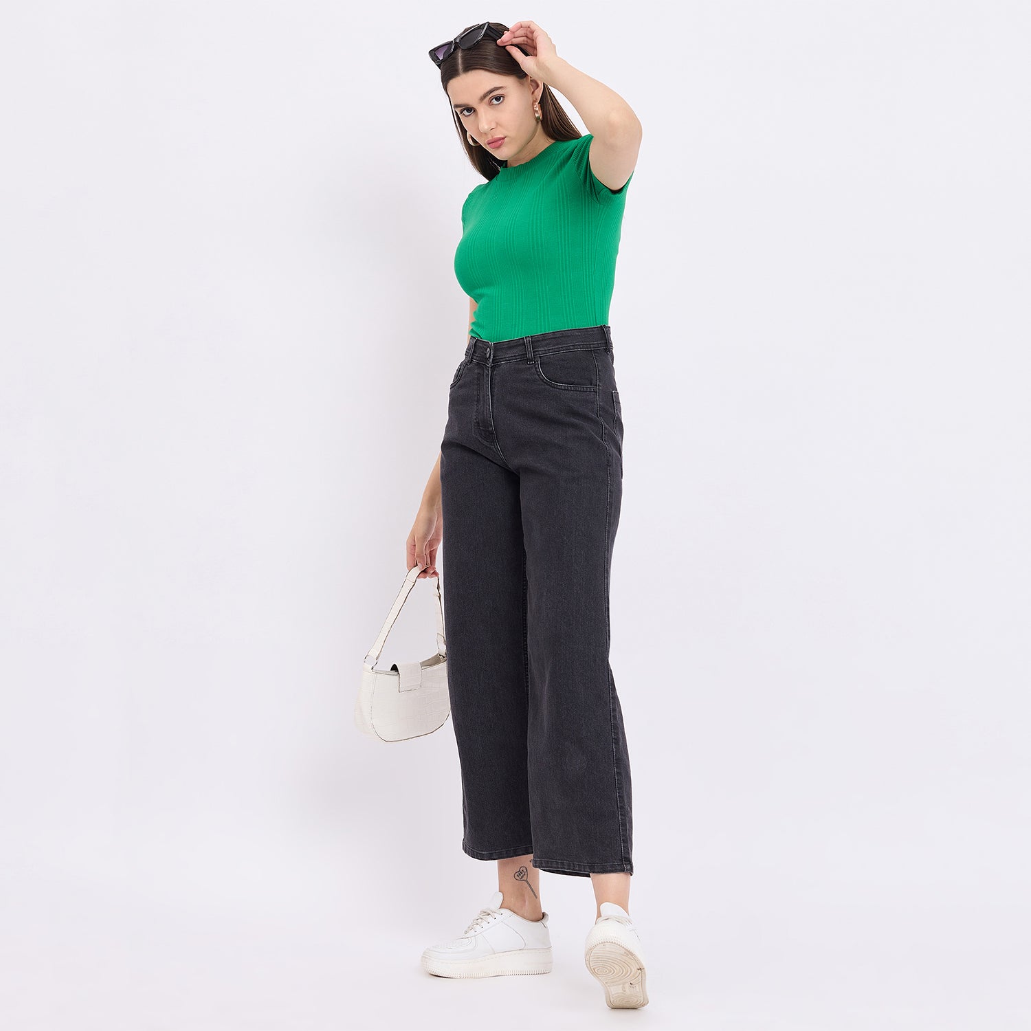 Duke Urban Women Stretchable Wide Leg Jeans (SDD6752)
