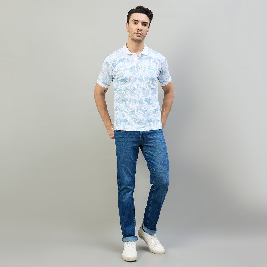 Duke Urban Men Half Sleeve Cotton Smart Fit Casual T-shirt (LF7980)